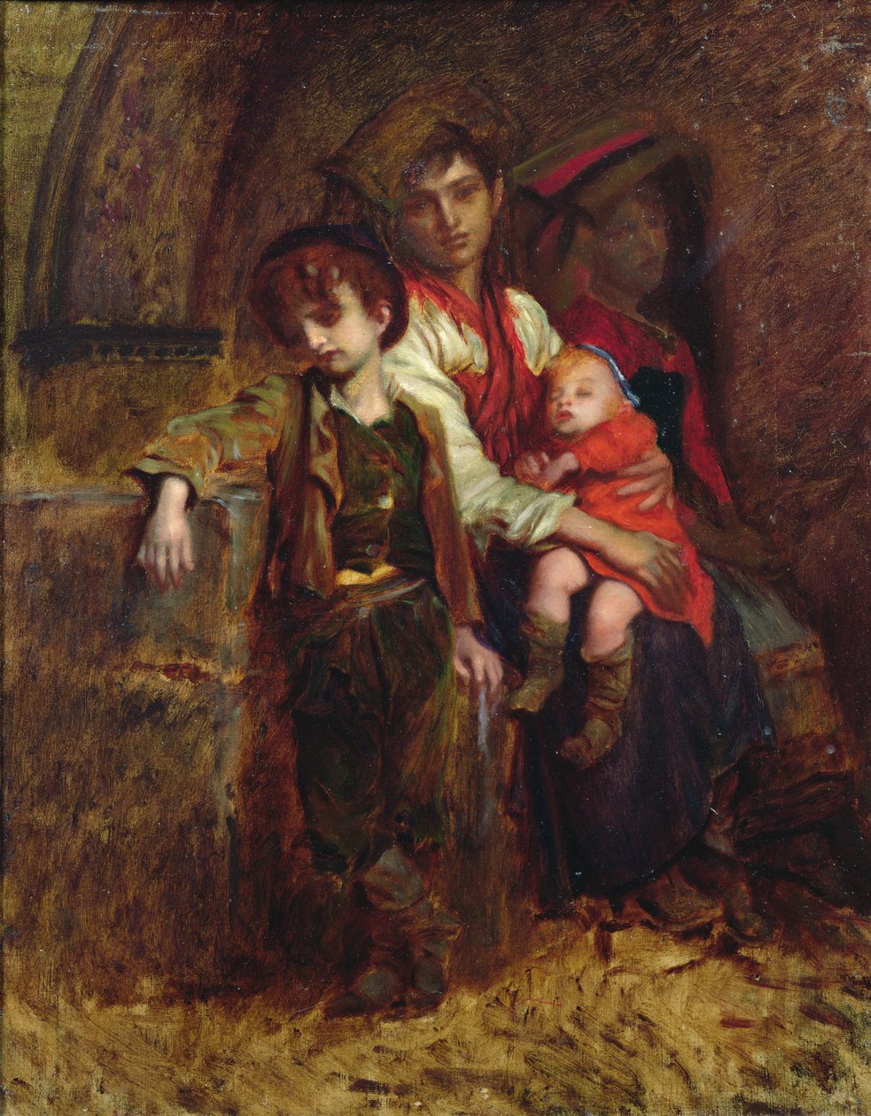 Rodzina chłopska autorstwa Antoine Auguste Ernest Herbert or Hebert