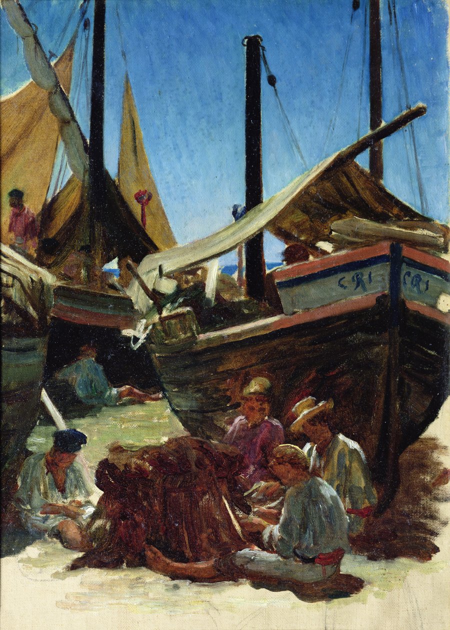 Anzio, Port autorstwa Antoine Auguste Ernest Herbert or Hebert