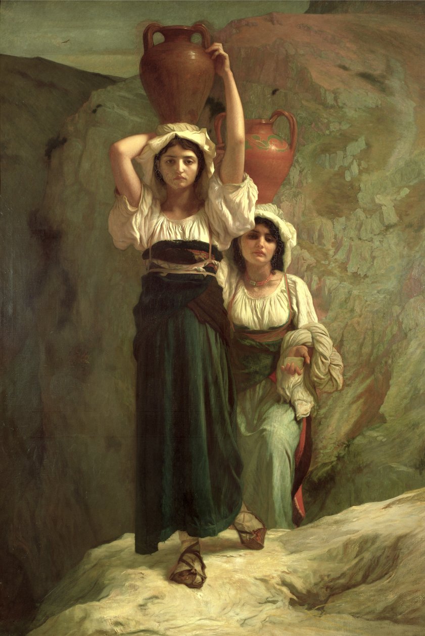 Dziewczyny z Alvito, 1855 autorstwa Antoine Auguste Ernest Herbert or Hebert