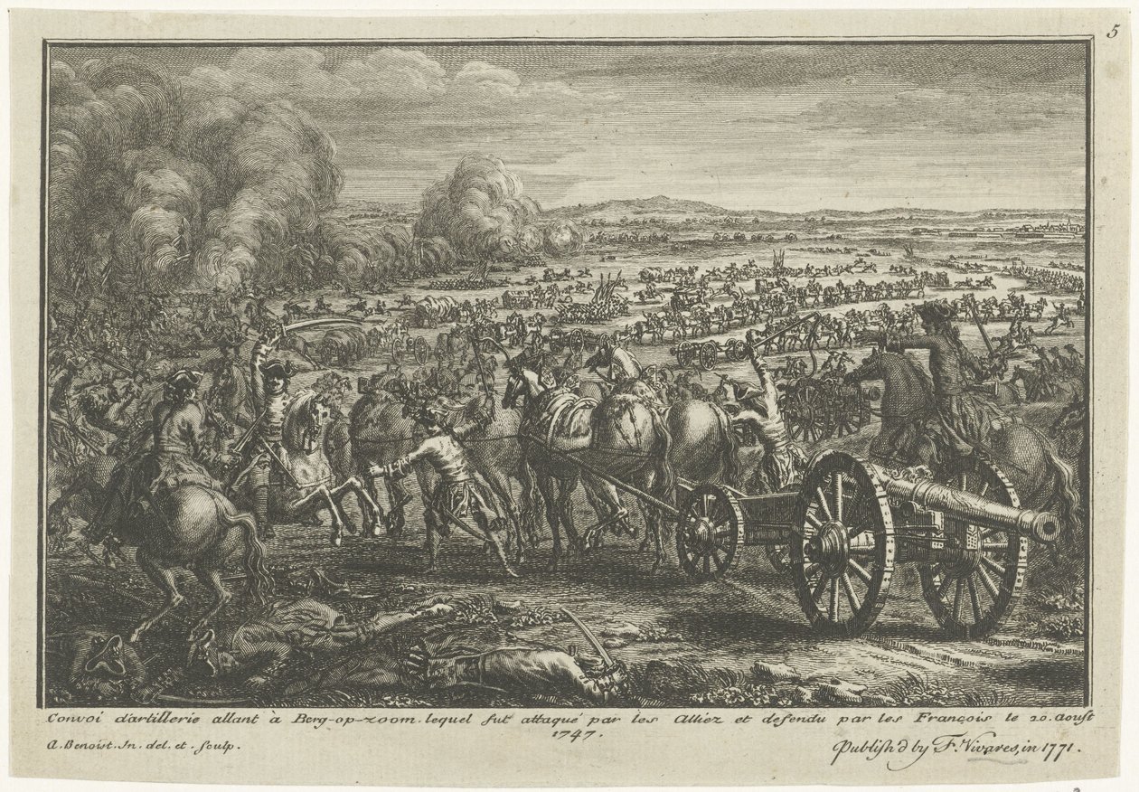 Atak aliantów na francuski transporter artyleryjski, 1747 Convoi d