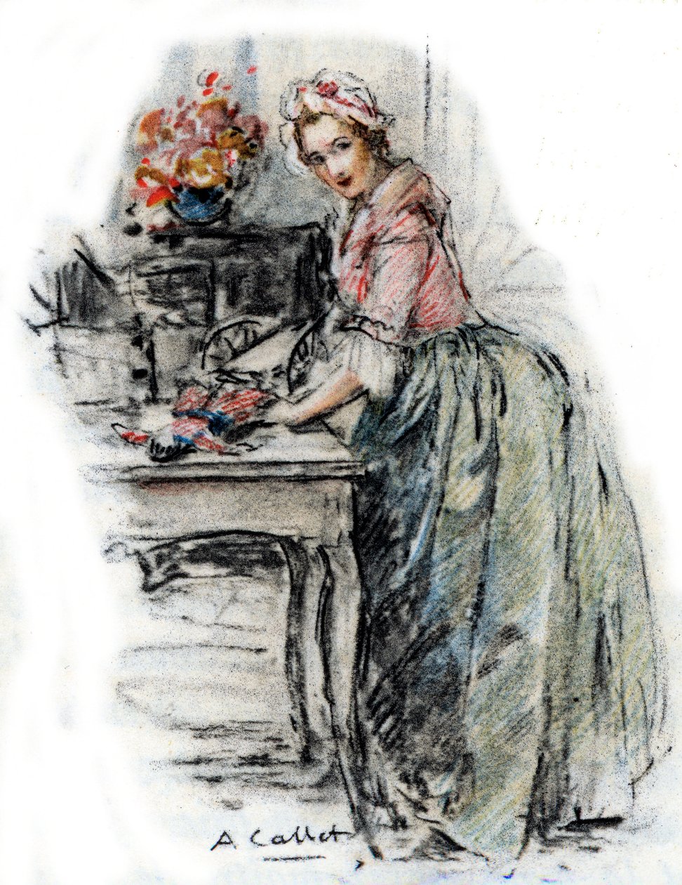 Portret Charlotte autorstwa Antoine Calbet