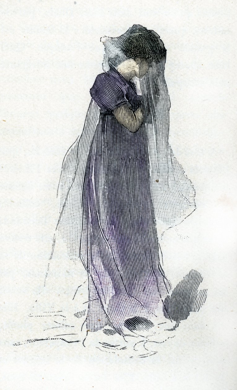 Portret Fanny Dillon (1785-1836), żony hrabiego Bertranda, towarzysza Napoleona I, który poszedł za nim na Świętą Helenę autorstwa Antoine Calbet