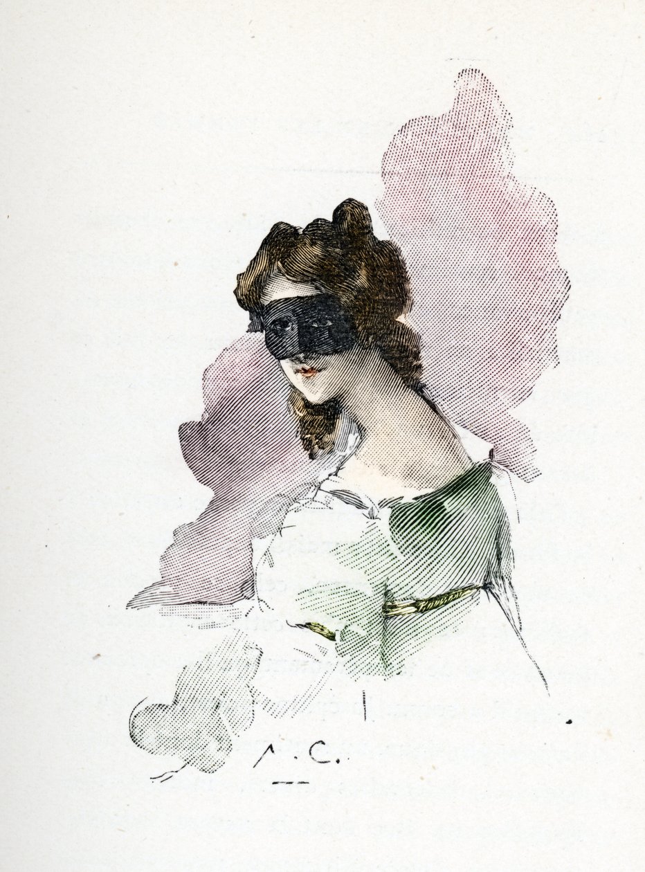 Portret tajemniczej kochanki Napoleona I, którą odwiedzałem około 1803 roku i nazywałem damą Saint-Cloud autorstwa Antoine Calbet