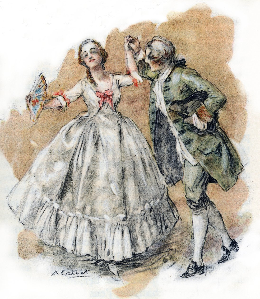 Werter tańczy z Charlotte autorstwa Antoine Calbet
