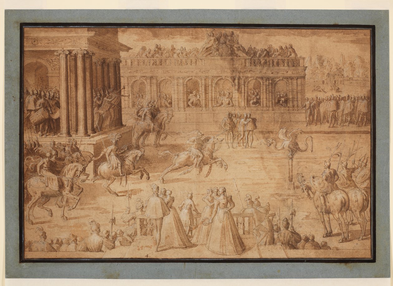Quintain, 1575-c.1580 autorstwa Antoine Caron