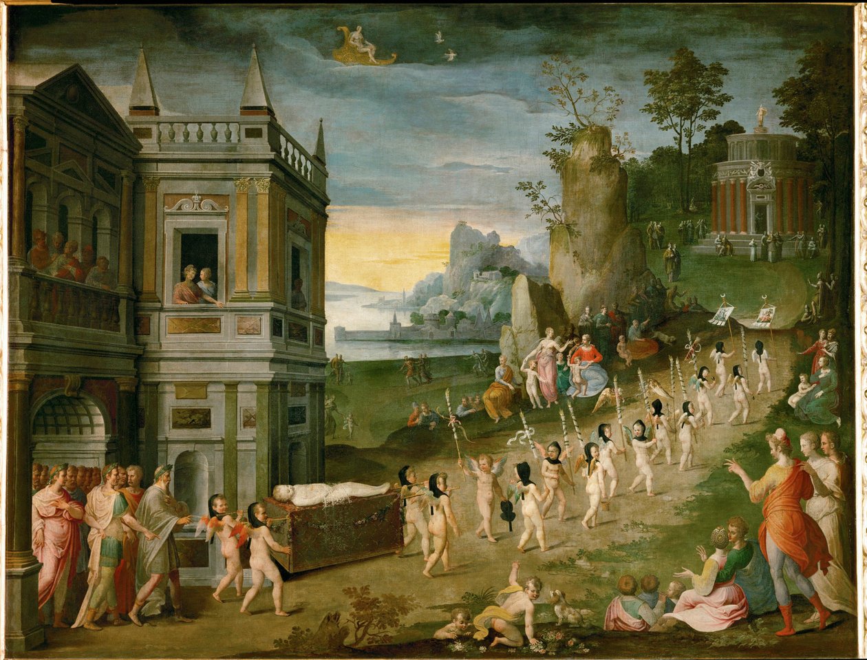 Alegoria czy pogrzeb Amora ... autorstwa Antoine Caron