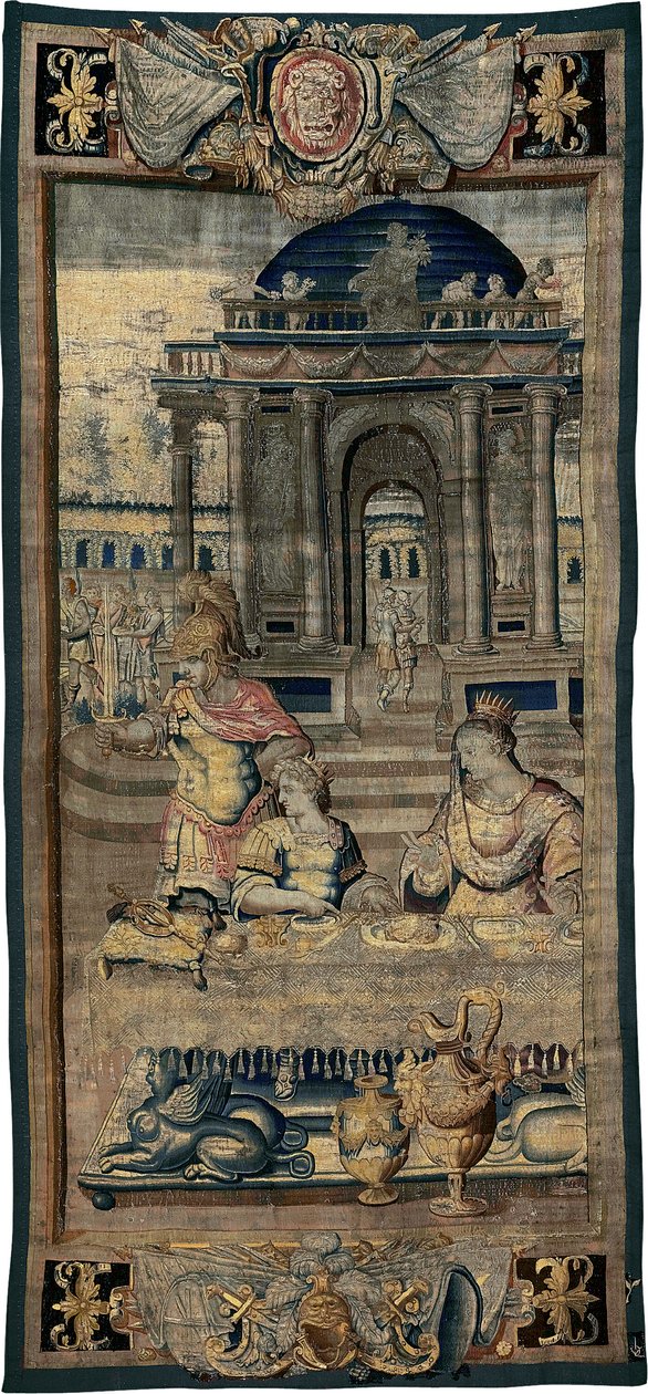 Uczta [część środkowa], z Historii Artemizji autorstwa Antoine Caron