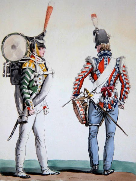 perkusiści angielscy i rosyjscy (lito) autorstwa Antoine Charles Horace Vernet