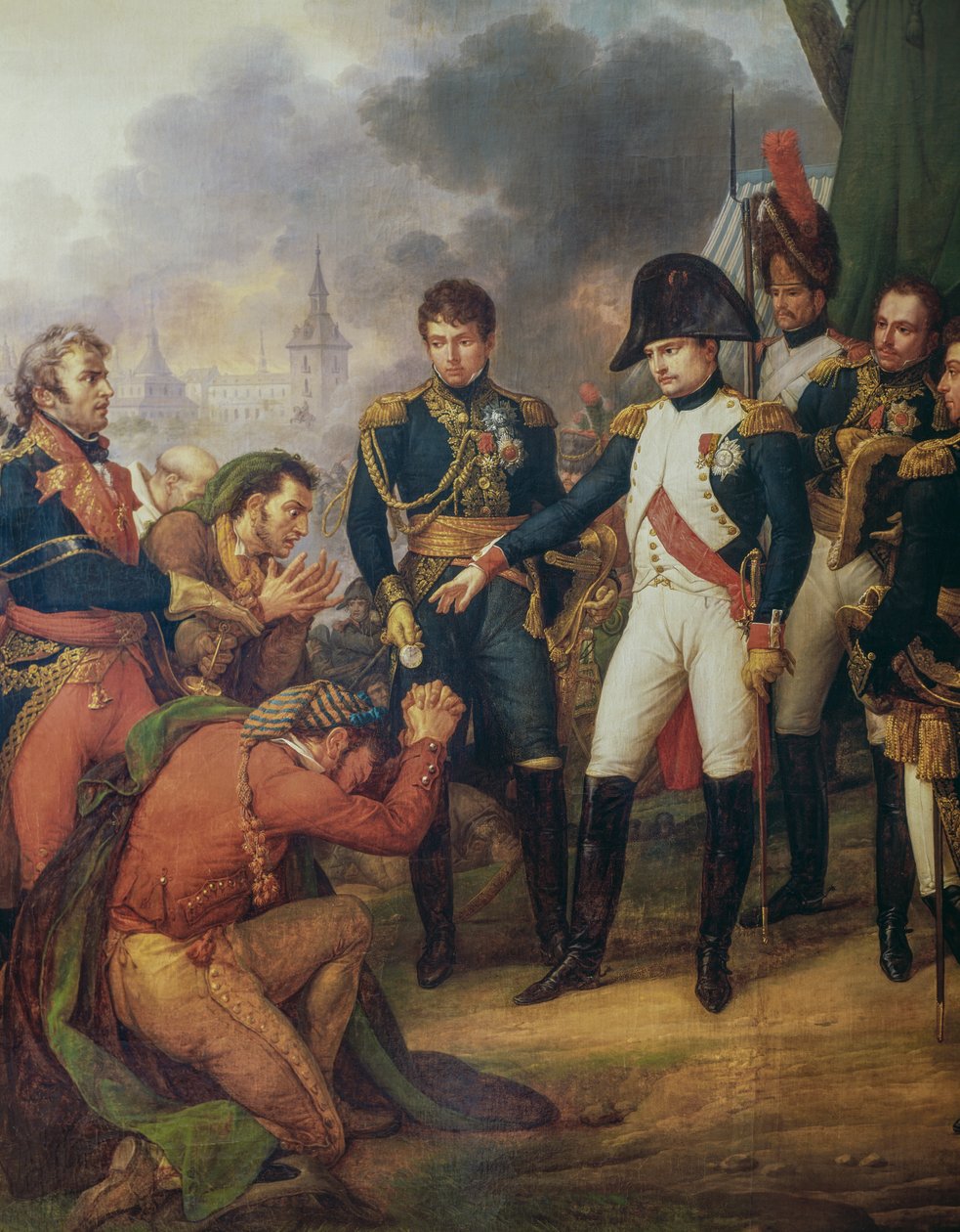 Napoleon Bonaparte na przedmieściach Madrytu, 7 grudnia autorstwa Antoine Charles Horace Vernet