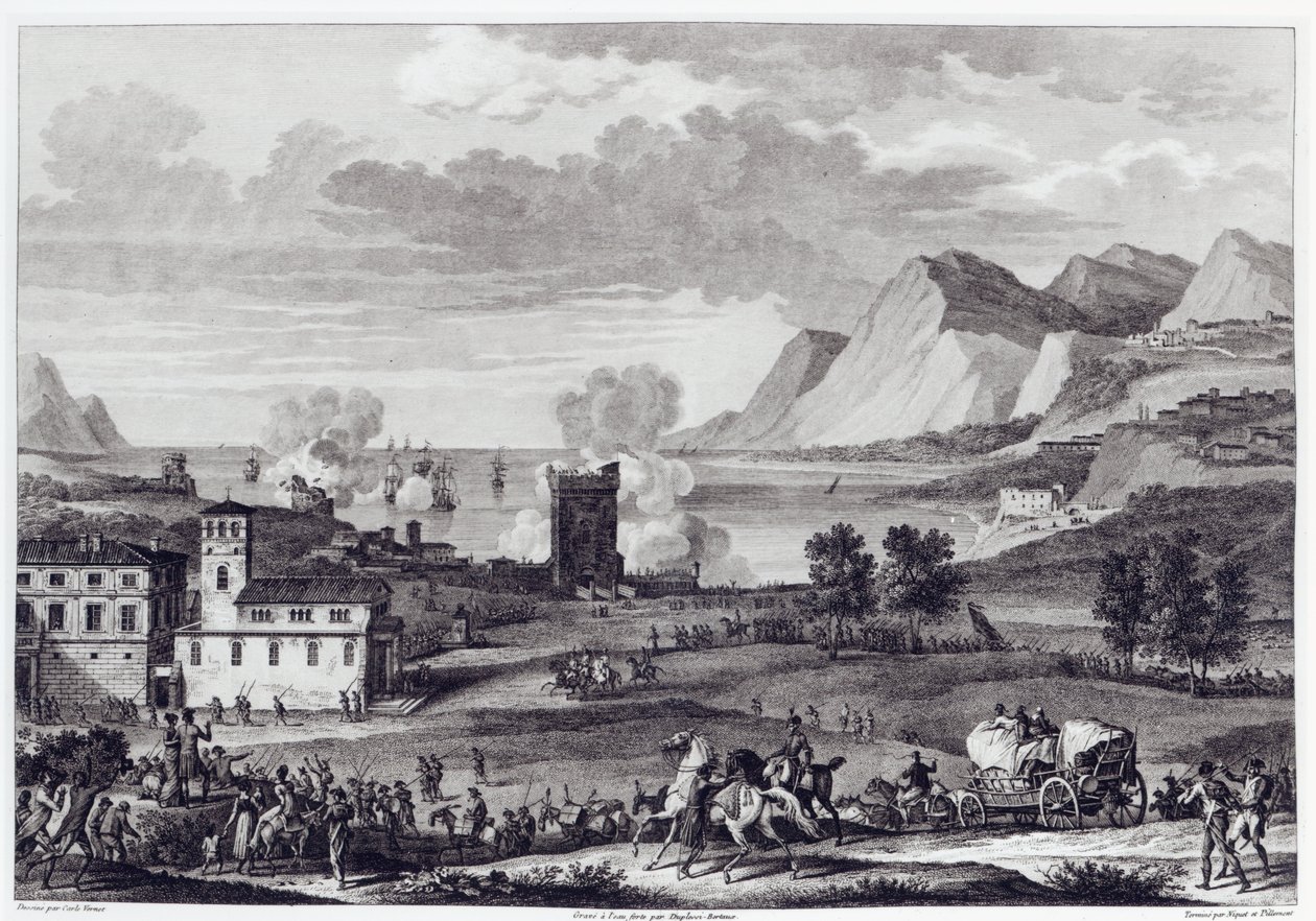 Wyzwolenie Korsyki, 20 października 1796 r., ryty Jean Duplessi-Bertaux (1747-1819) autorstwa Antoine Charles Horace Vernet