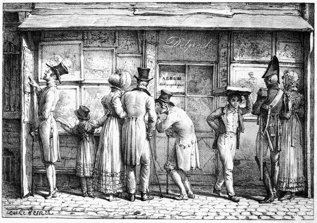 Drukarnia litograficzna Delpecha, ok. 1818 r. autorstwa Antoine Charles Horace Vernet