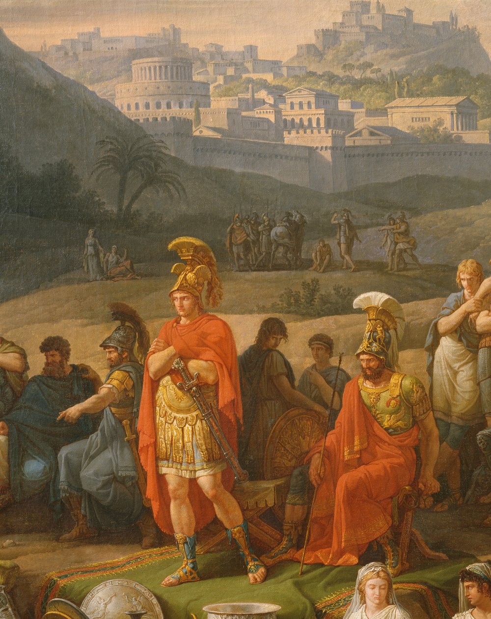 Igrzyska pogrzebowe ku czci Patroklesa, szczegóły dotyczące greckich bohaterów, ok. 1790 olej na płótnie zob. też 346198 autorstwa Antoine Charles Horace Vernet