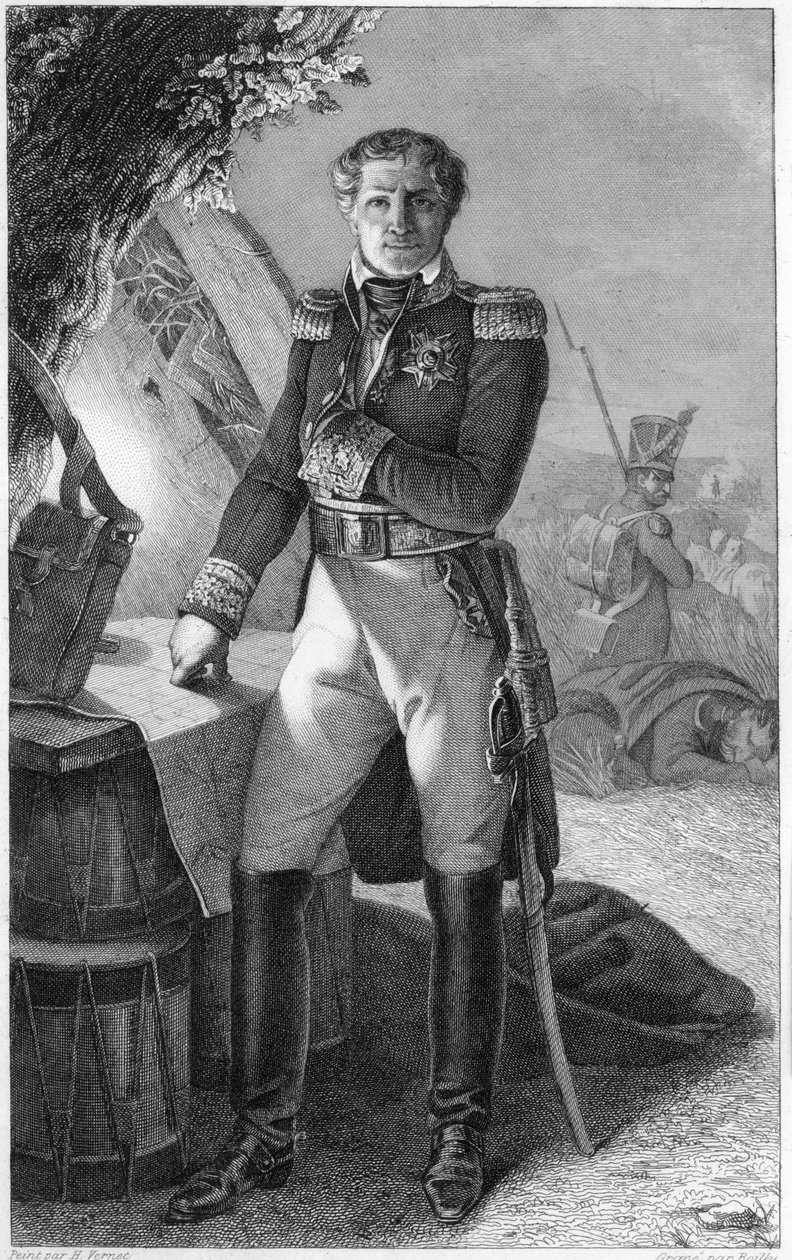 Portret Laurenta de Gouvion Saint-Cyr (1764-1830), markiza de Gouvion i marszałka Francji autorstwa Antoine Charles Horace Vernet