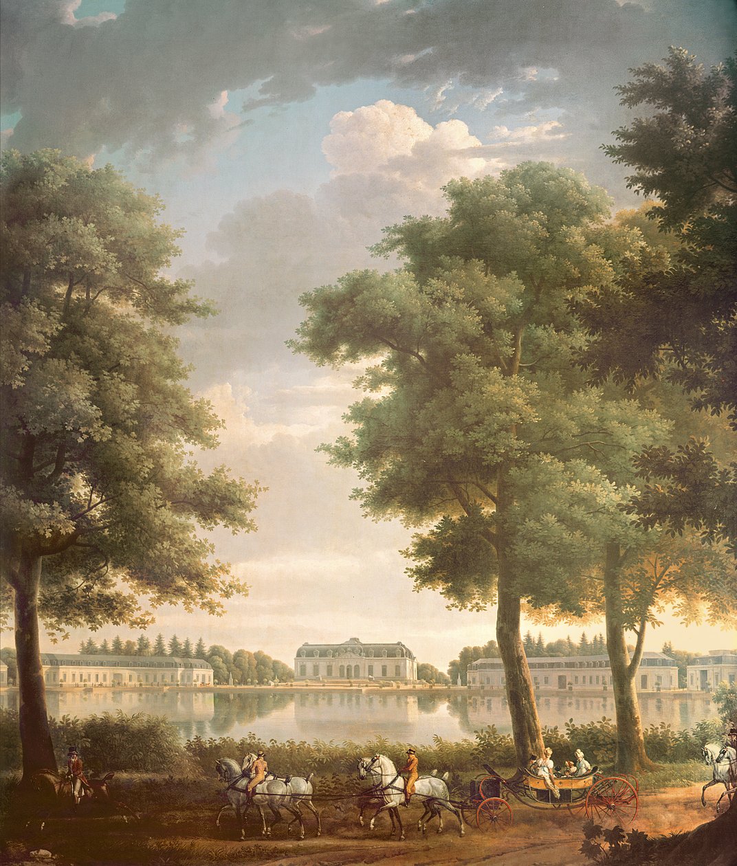 Zamek Benrath, 1806 autorstwa Antoine Charles Horace Vernet