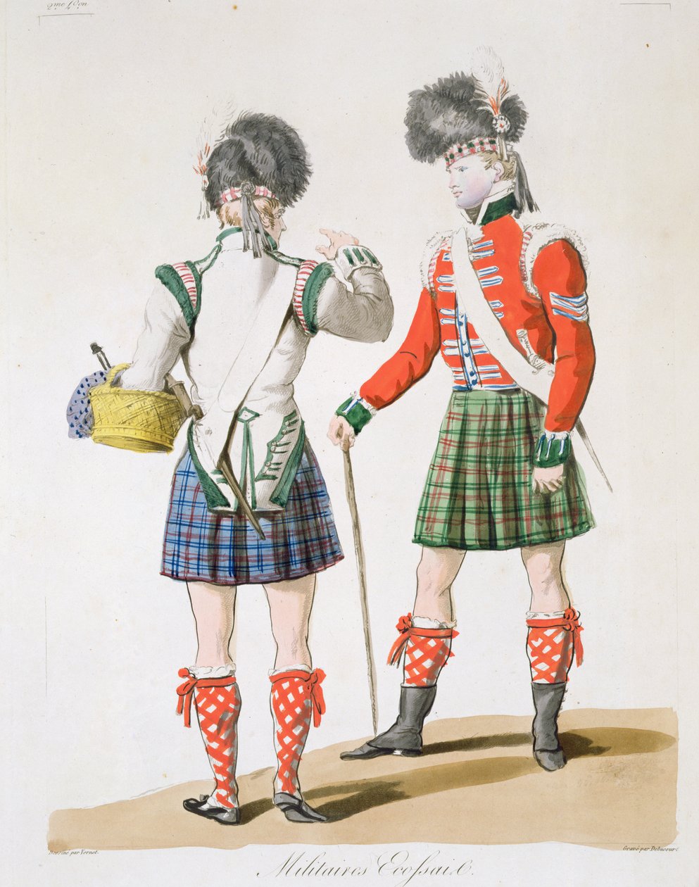 szkoccy żołnierze autorstwa Antoine Charles Horace Vernet