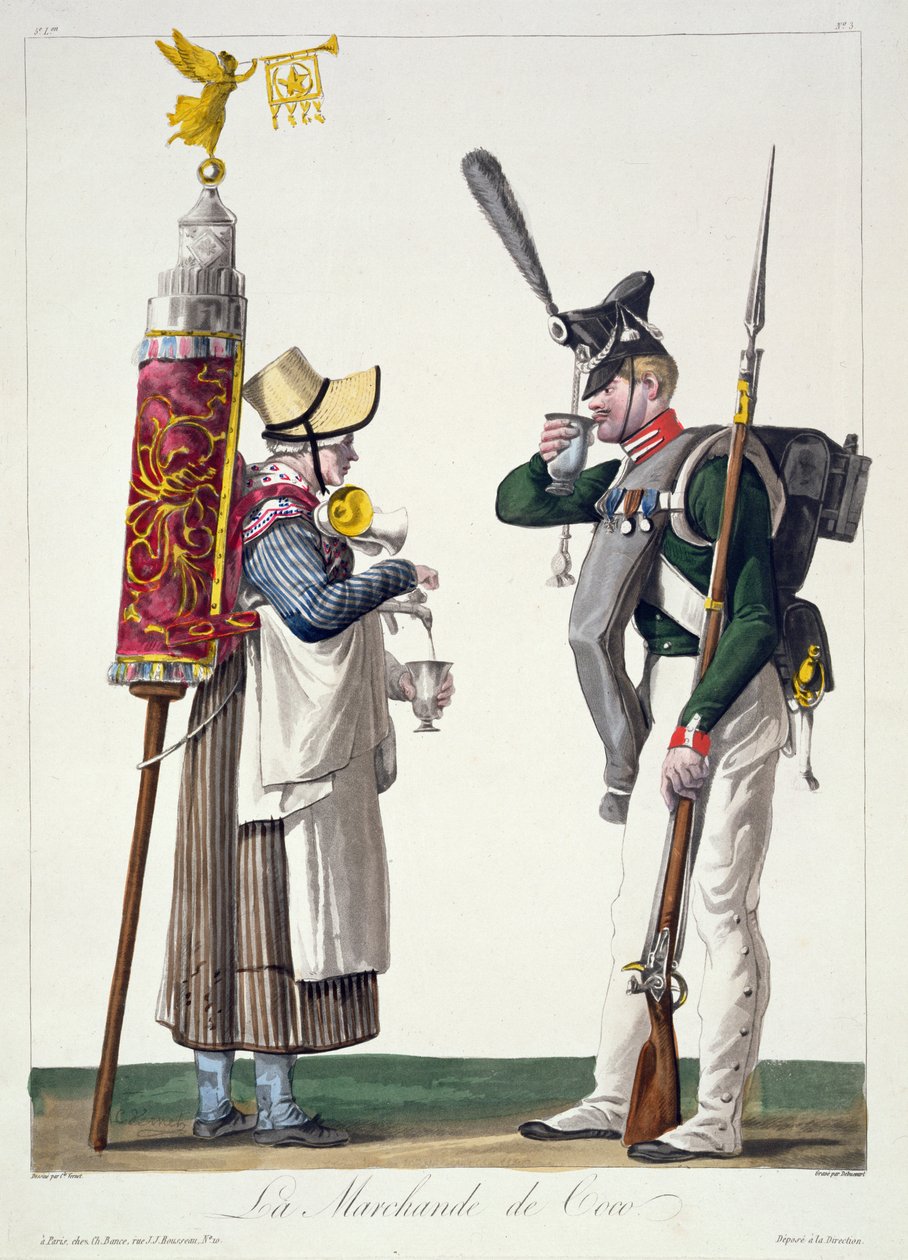 Sprzedawca kakao autorstwa Antoine Charles Horace Vernet