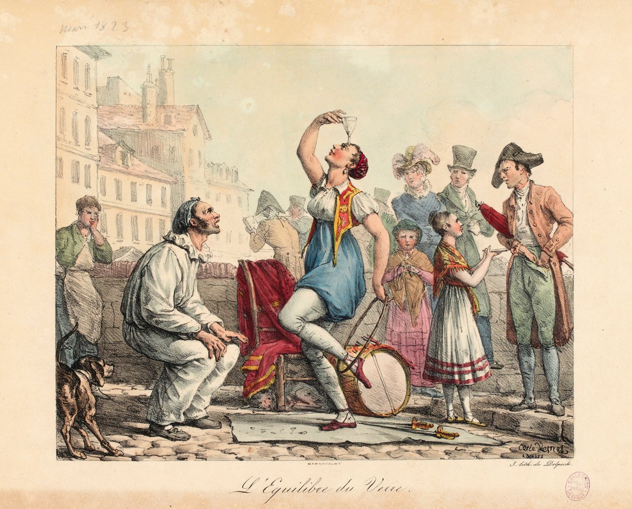 Szklany balanser, 1815-30 autorstwa Antoine Charles Horace Vernet