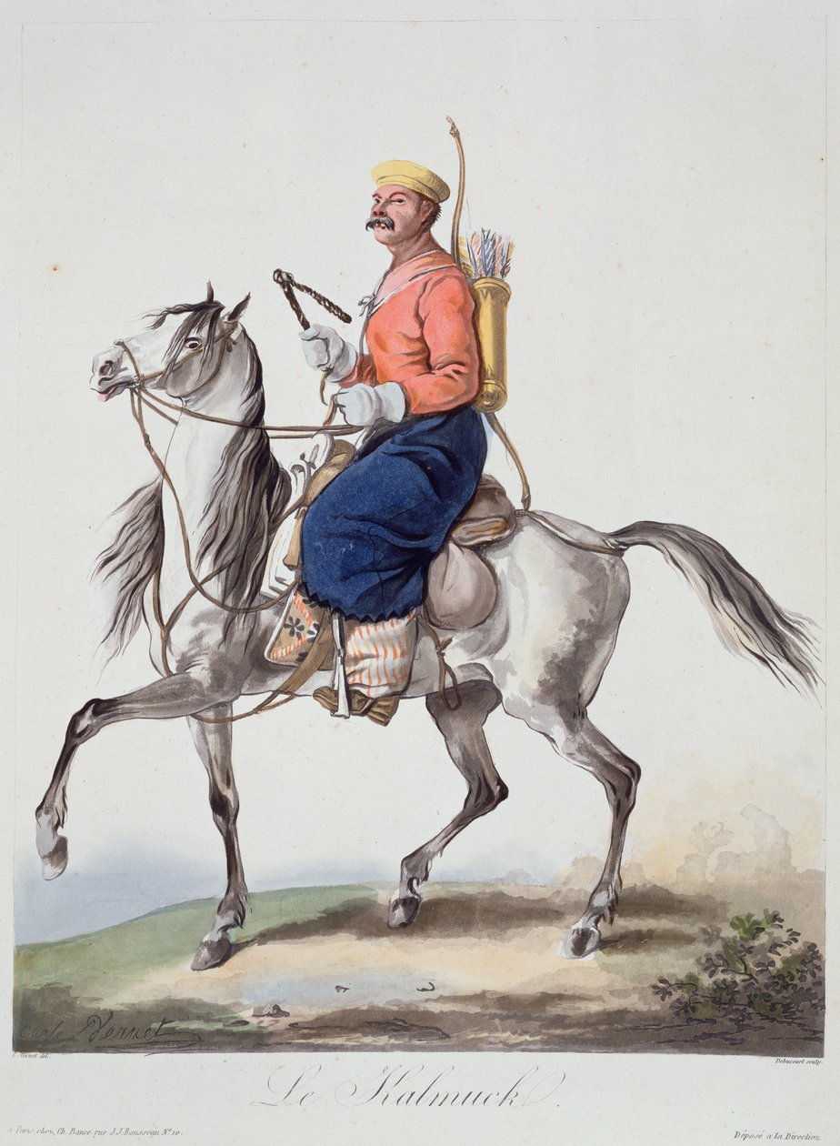 Kałmukowie autorstwa Antoine Charles Horace Vernet