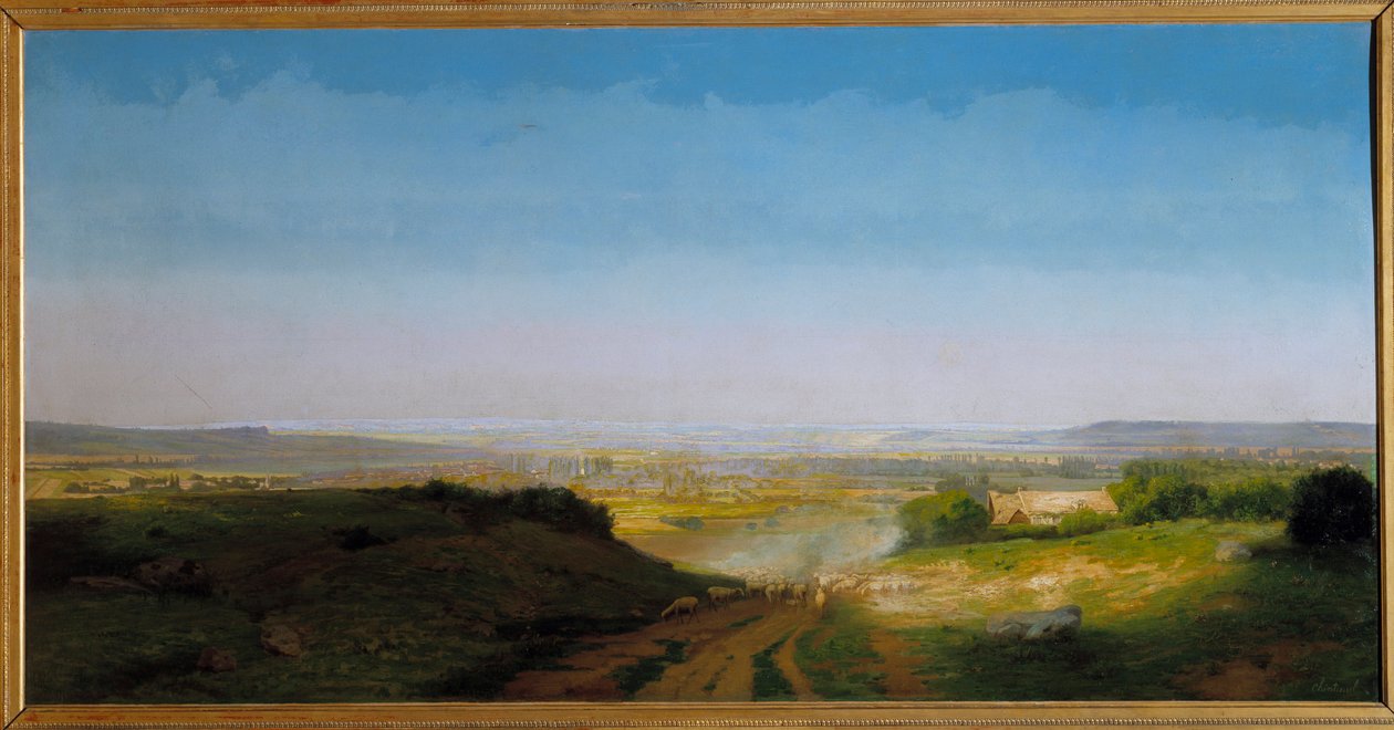 Kosmiczny obraz Antoine Chintreuila (1814-1873) 1869 Nd. 1,02x2,02m. autorstwa Antoine Chintreuil