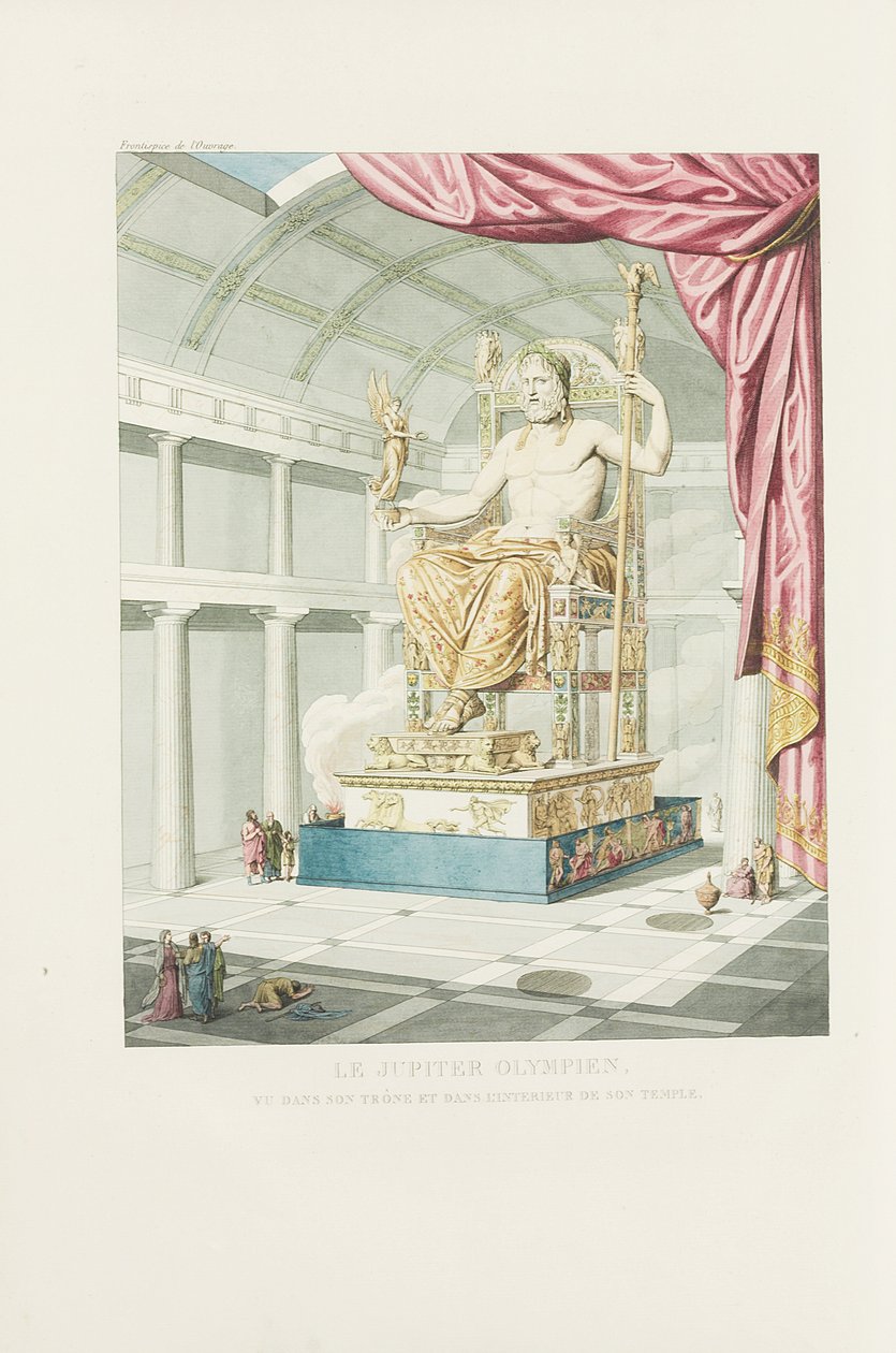Olimpijski Jowisz: czyli sztuka rzeźby starożytnej, Frontispiece autorstwa Antoine Chrysostome Quatremère de Quincy
