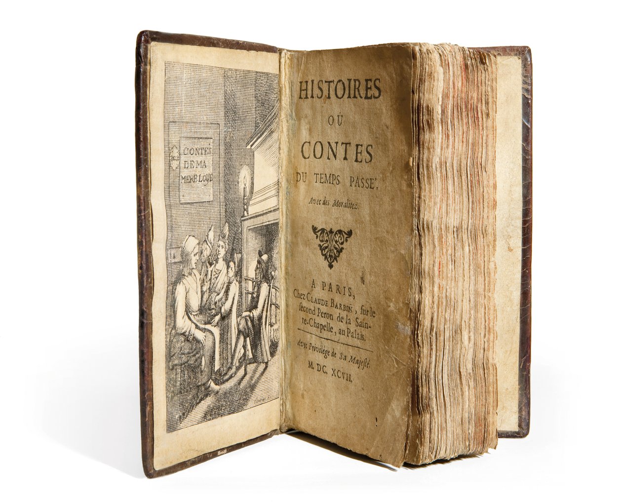 Frontyspis z „Stories or Tales of the Past. Z Moralitami Charlesa Perraulta, Paryż: Claude Barbin autorstwa Antoine Clouzier