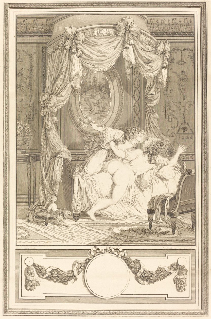 La raclee avec des roses (Młot z różami) autorstwa Antoine Cosme Giraud after Antoine Borel