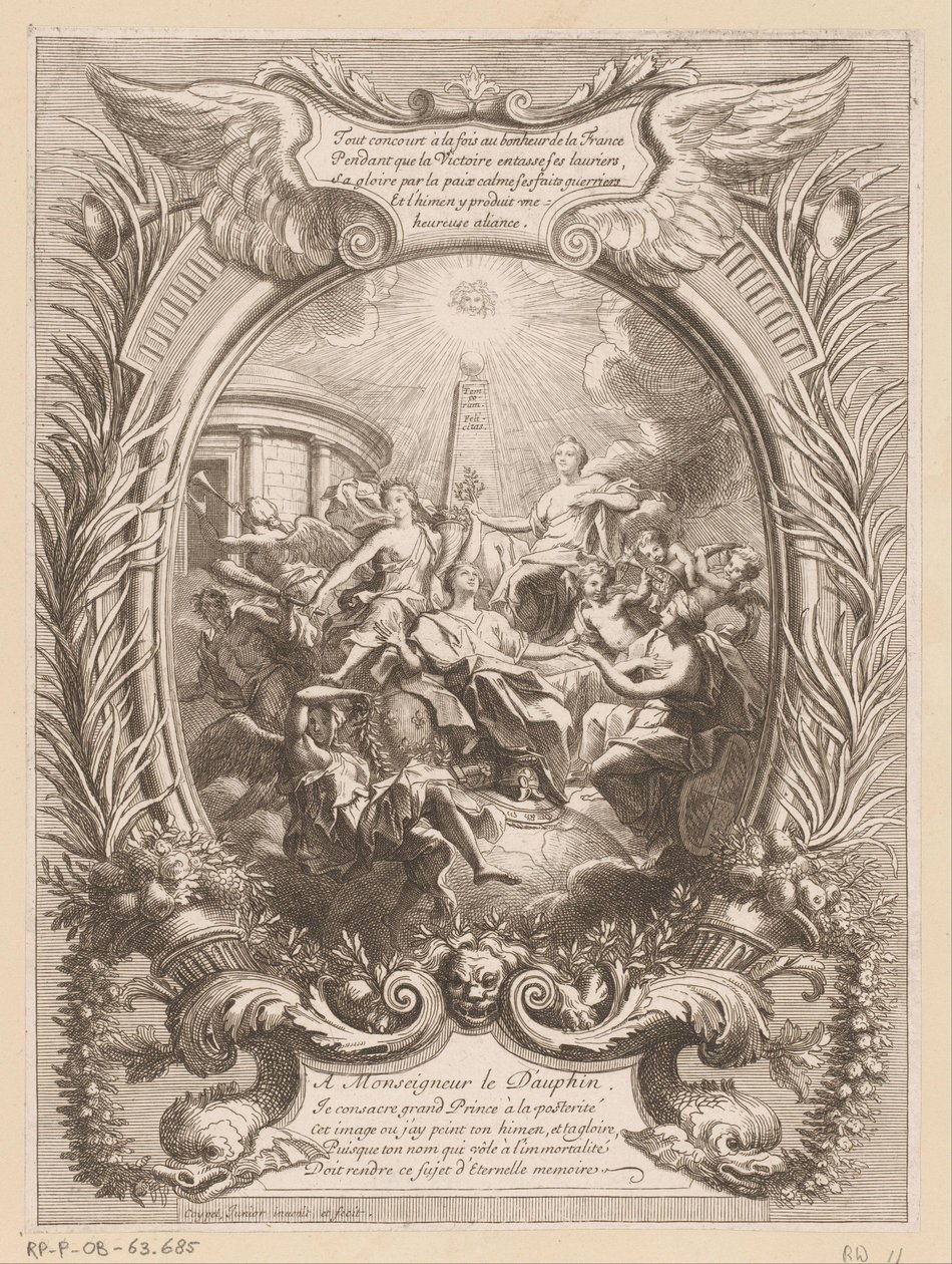 Alegoria sławy Delfina autorstwa Antoine Coypel