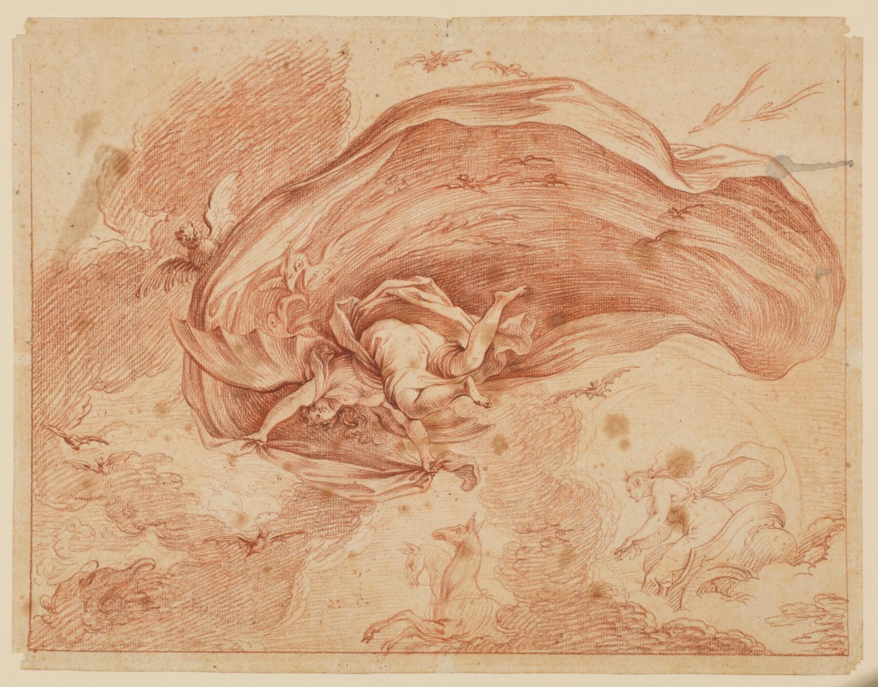 Alegoria Nocy, XVII wiek autorstwa Antoine Coypel