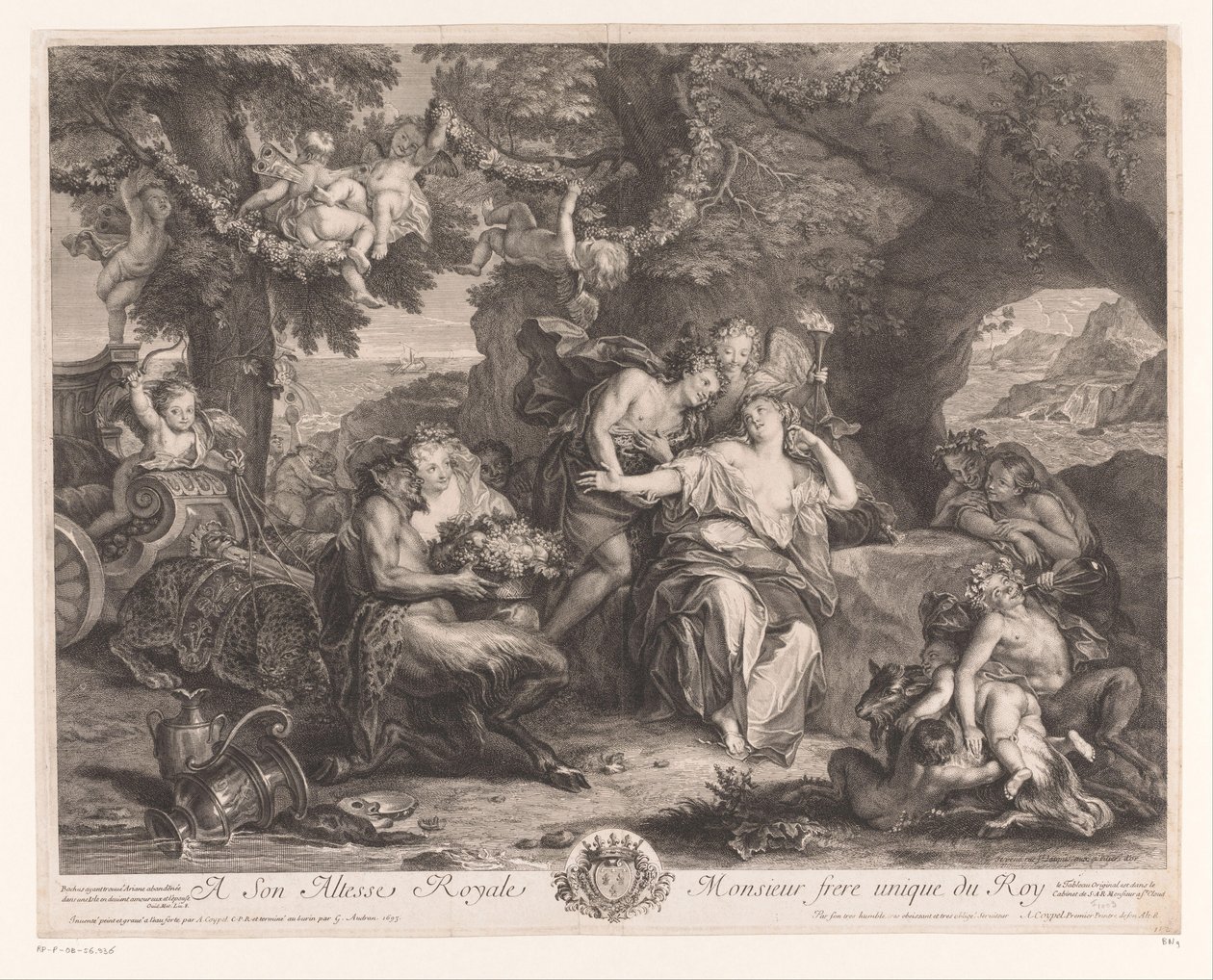Bachus i Ariadna autorstwa Antoine Coypel