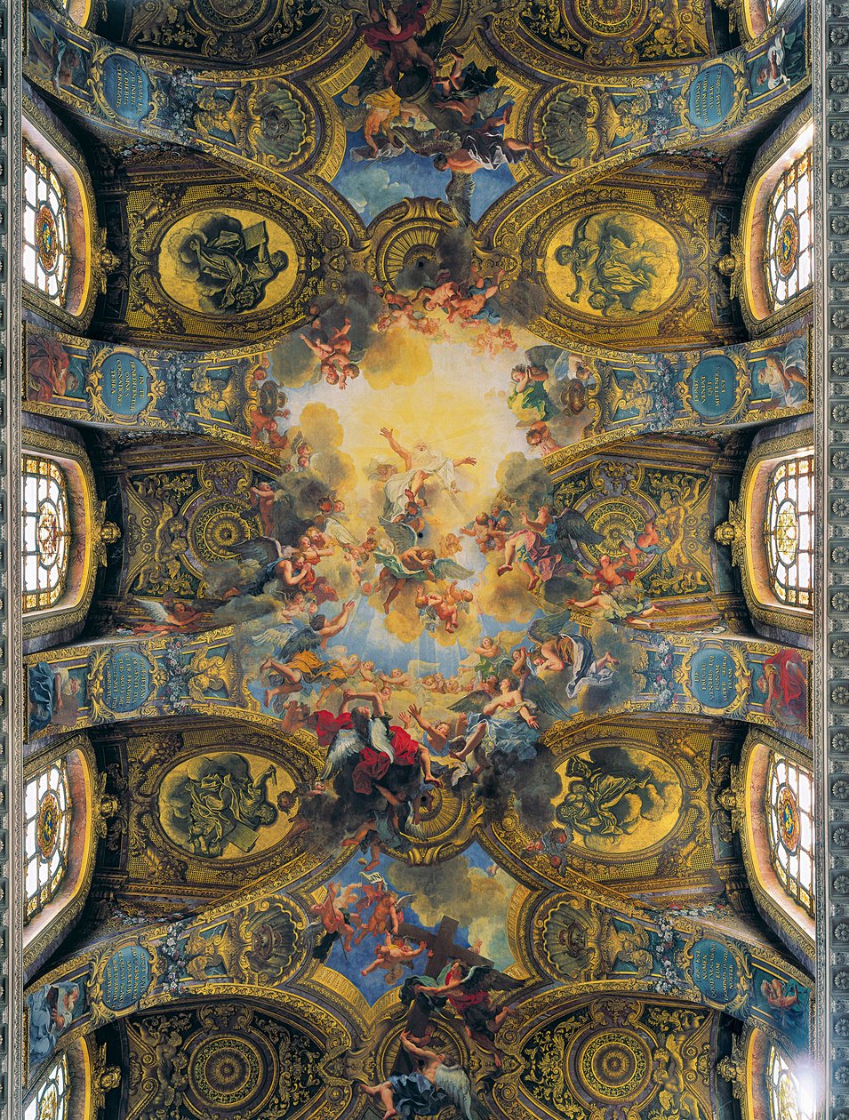 Антуан Койпел, де Ла Фоссе, Жувенет (fresco)poli нараар чимэглэсэн хааны сүмийн булангийн фрескууд autorstwa Antoine Coypel