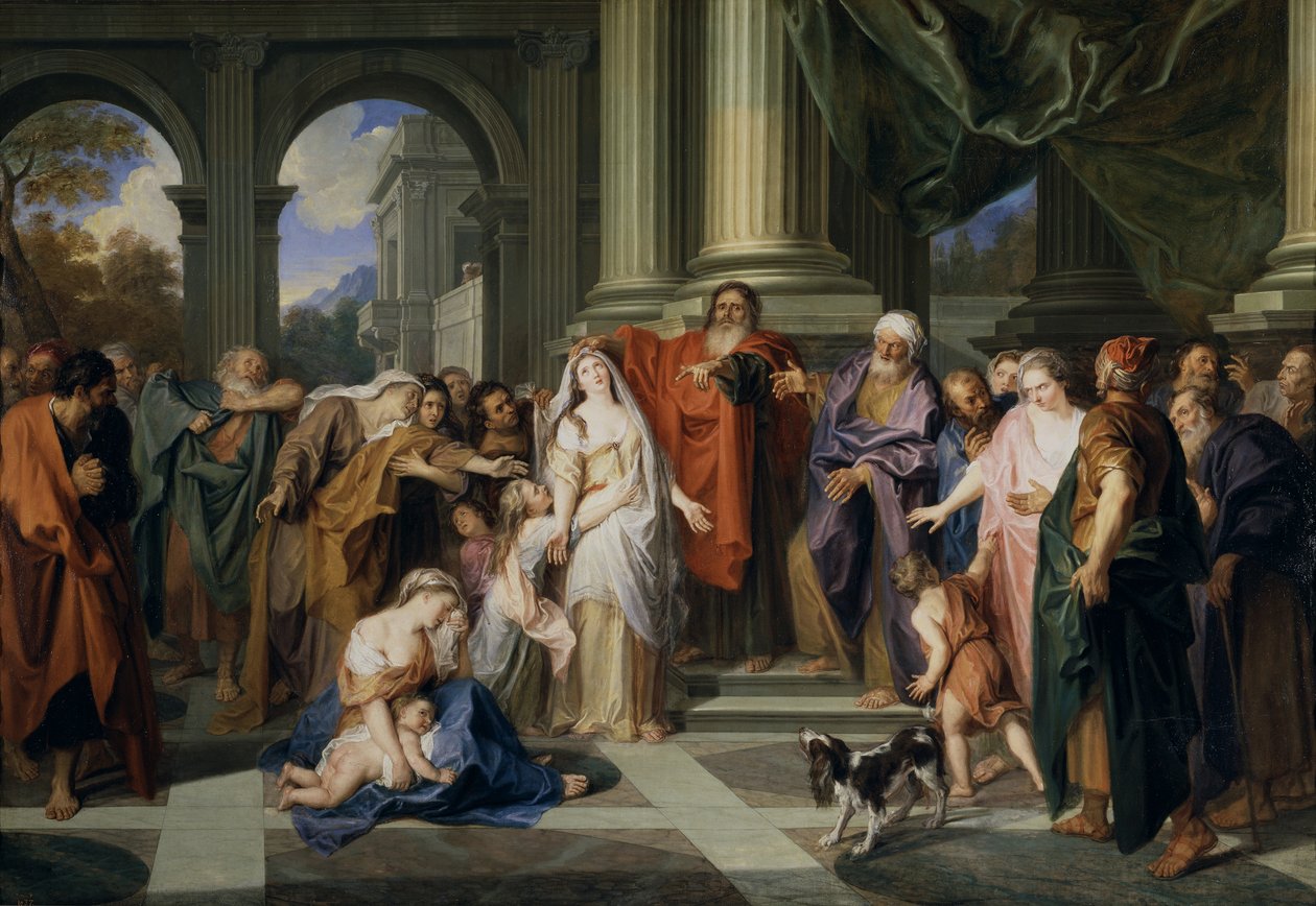 Susannah oskarżona o cudzołóstwo, 1695-1696 autorstwa Antoine Coypel