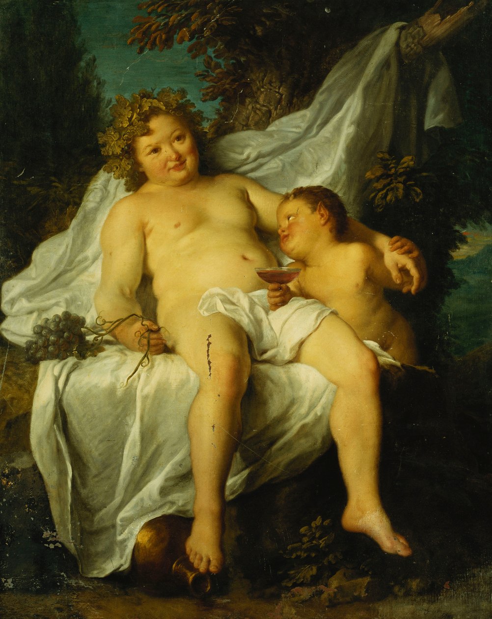 Pijana Silenus, autorstwa Antoine Coypel