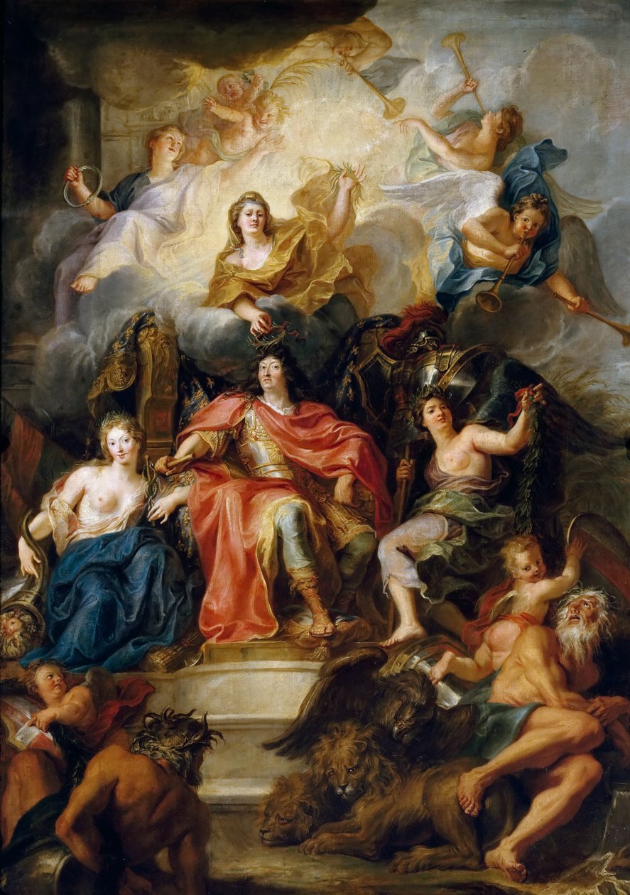 Gloryfikacja Ludwika XIV autorstwa Antoine Coypel