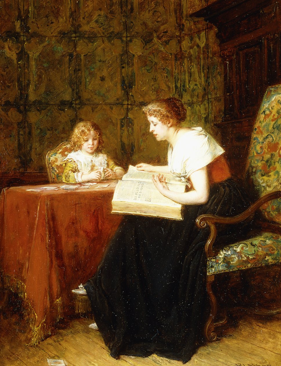Wieczorna godzina autorstwa Antoine Emile Plassan