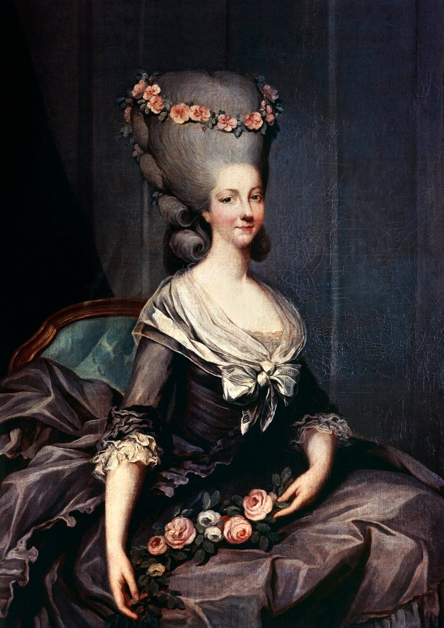 Maria Teresa z Sabaudii-Carrignan, księżniczka Lamballe autorstwa Antoine Francois (after) Callet