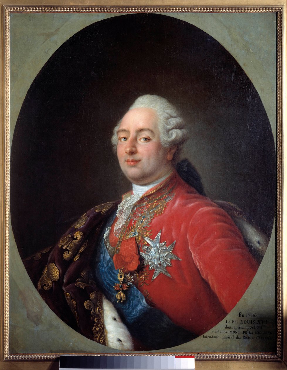 Portret Ludwika XVI (1754-1793), króla Francji. Obraz z warsztatu Antoine Francois (Antoine-Francois) Calleta (1741-1823). 1786. wym. 0,915 x 0,730 m. Paryż, Muzeum Carnavalet autorstwa Antoine François Callet