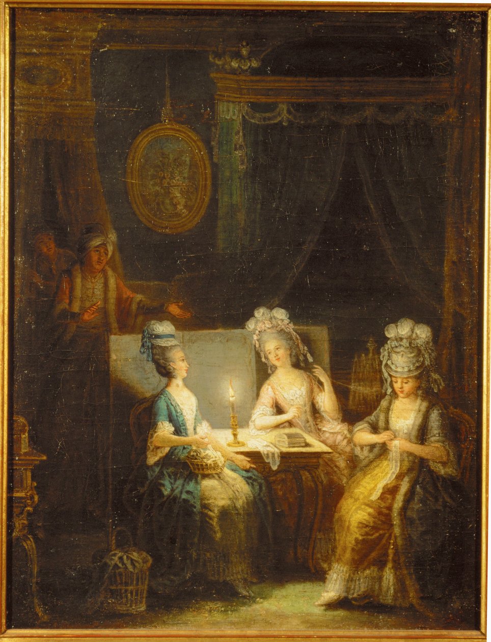 Zemir i Azor, opera Andre E... (obraz na płótnie) autorstwa Antoine Francois Saint Aubert