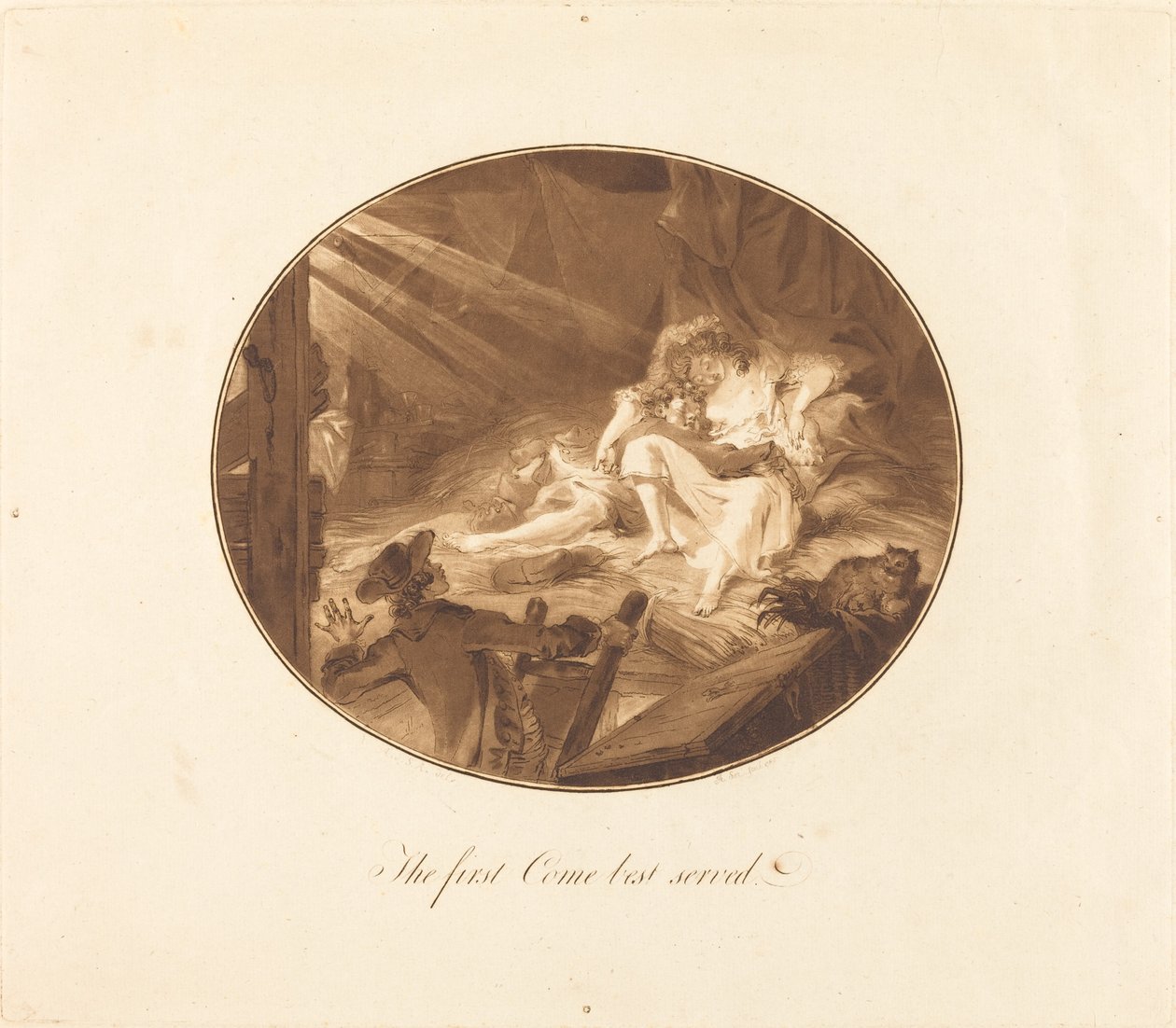 Kto pierwszy lepszy autorstwa Antoine François Sergent after Augustin de Saint Aubin