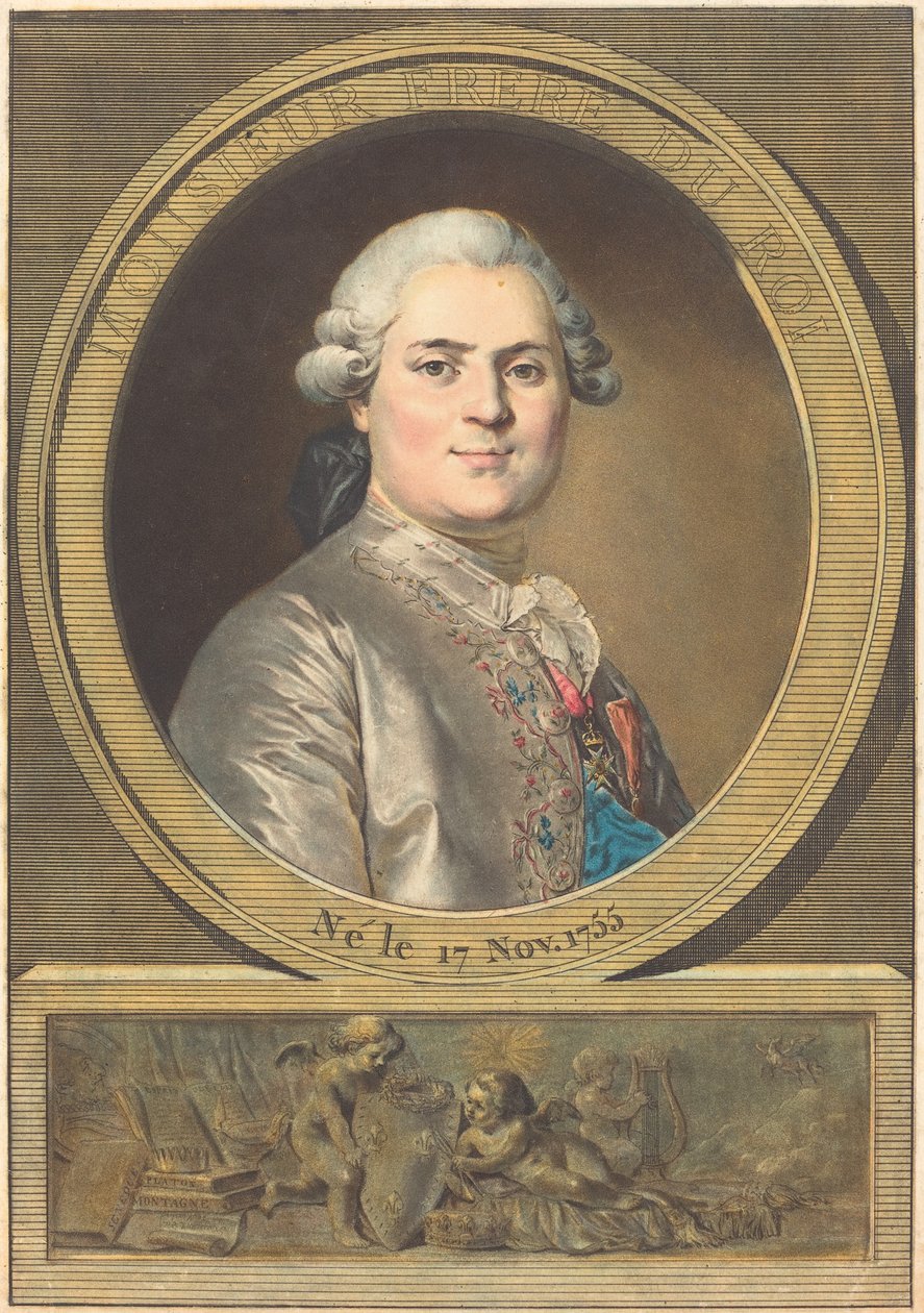 Monsieur Frère du Roi (Brat króla) autorstwa Antoine François Sergent after Joseph Siffred Duplessis