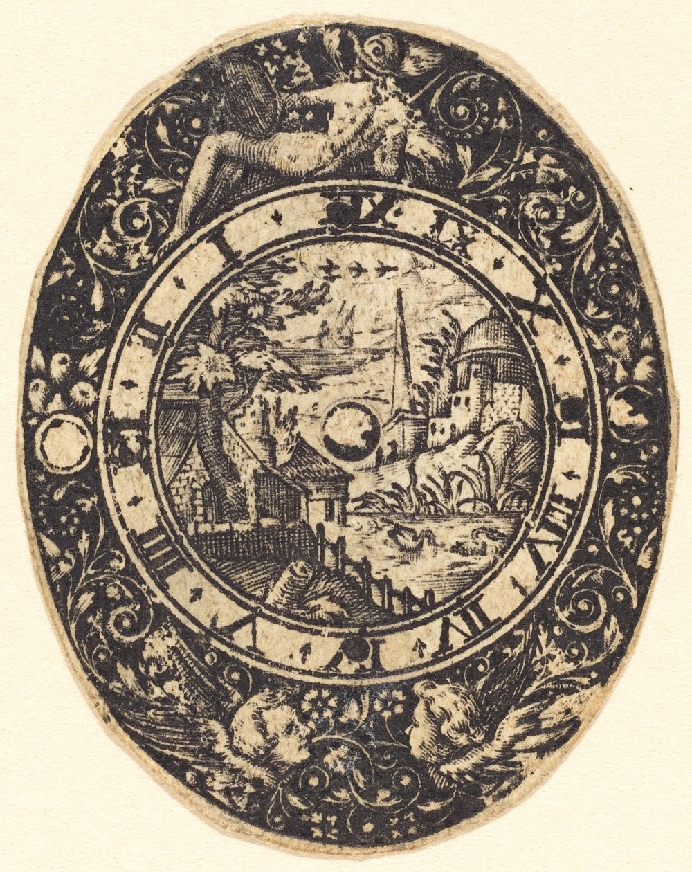 Krajobraz z obeliskiem autorstwa Antoine Jacquard