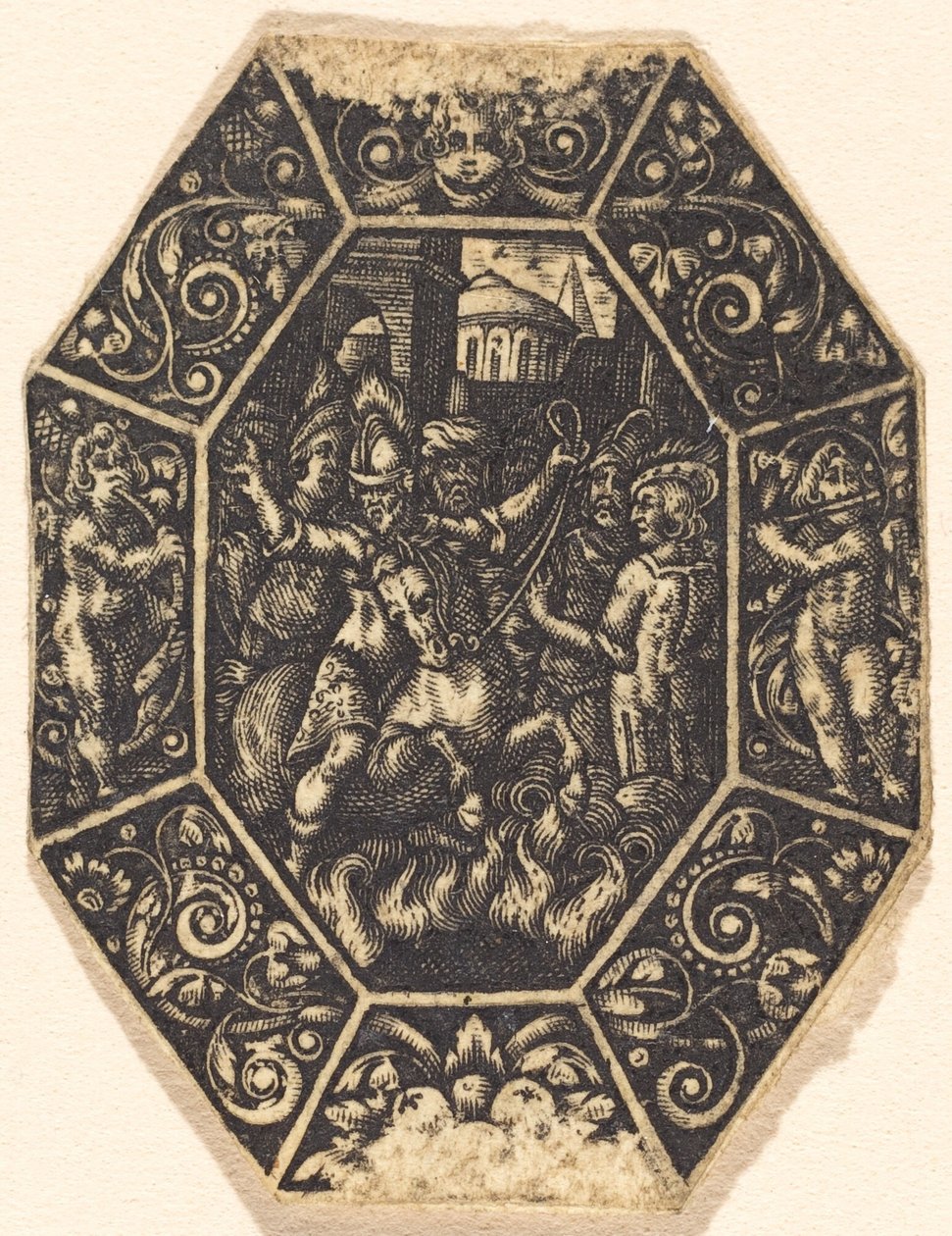 Człowiek na koniu autorstwa Antoine Jacquard