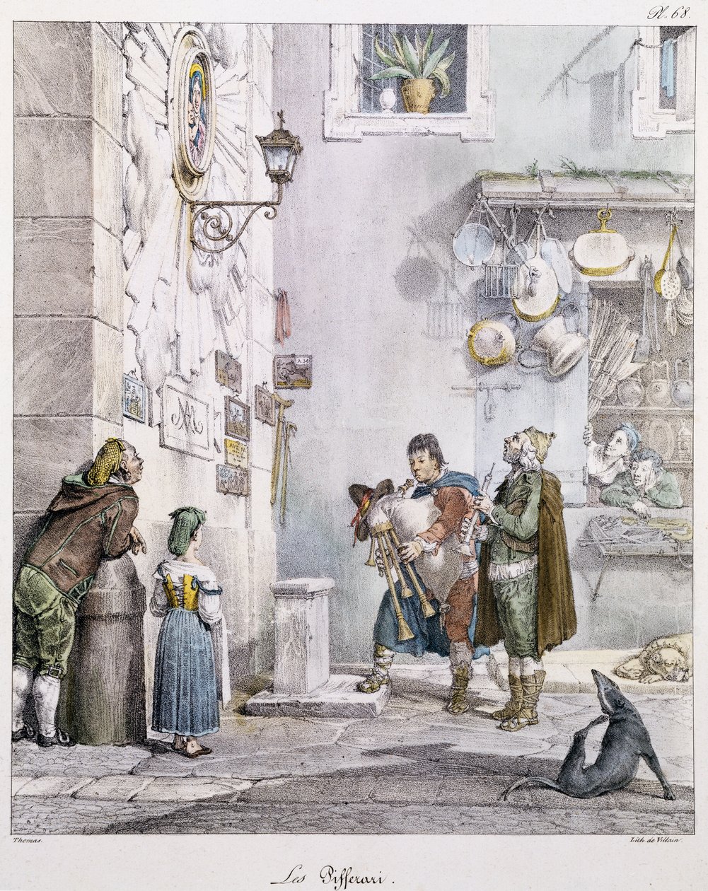 The dudziarzy, Antoine-Jean-Baptiste Thomas (1791-1833). 19 wiek. autorstwa Antoine Jean Baptiste Thomas