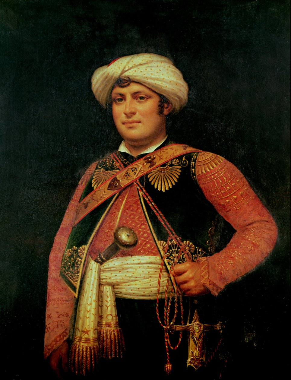 Roustan (1780-1845) (olej na płótnie) autorstwa Antoine Jean (attr. to) Gros