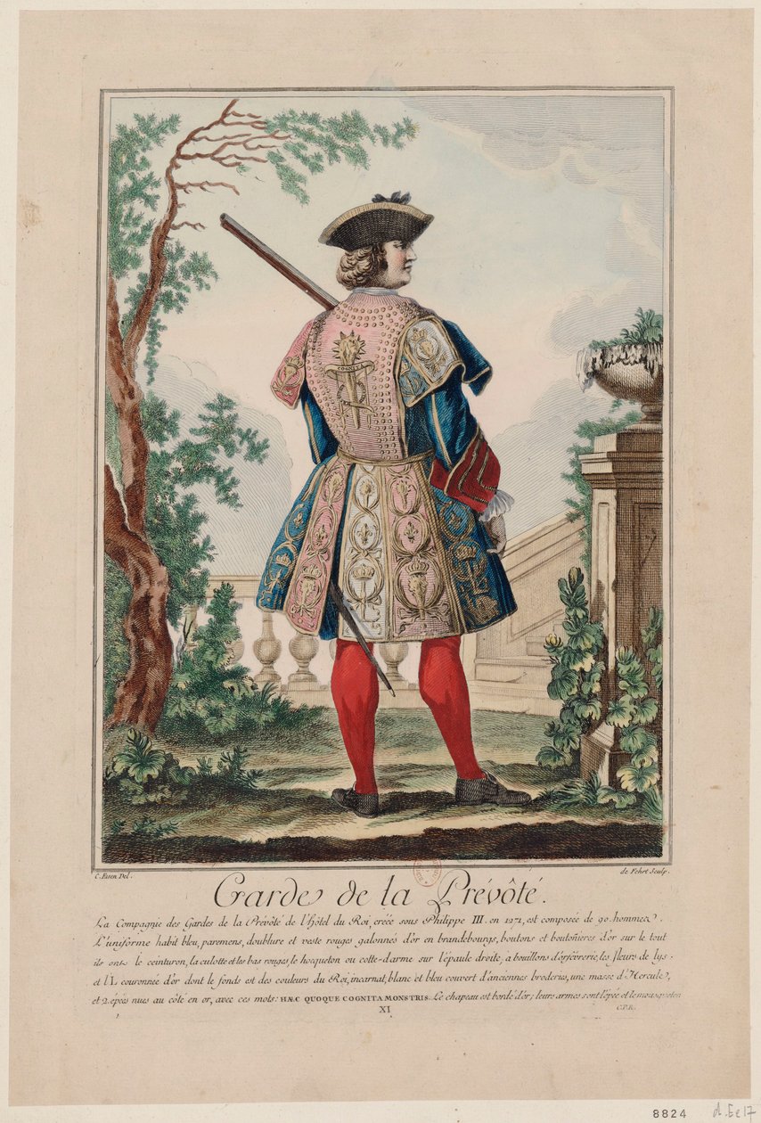 Gwardia Naczelna, 1756. autorstwa Antoine Jean De Fehrt