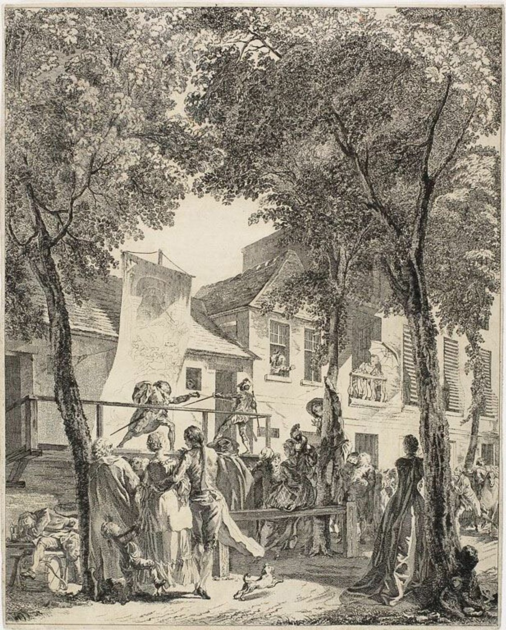 Parada na bulwarze autorstwa Antoine Jean Duclos