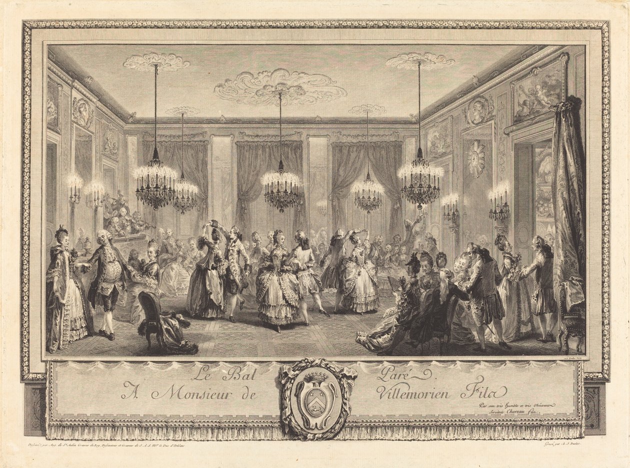 Ubrana piłka autorstwa Antoine Jean Duclos after Augustin de Saint Aubin