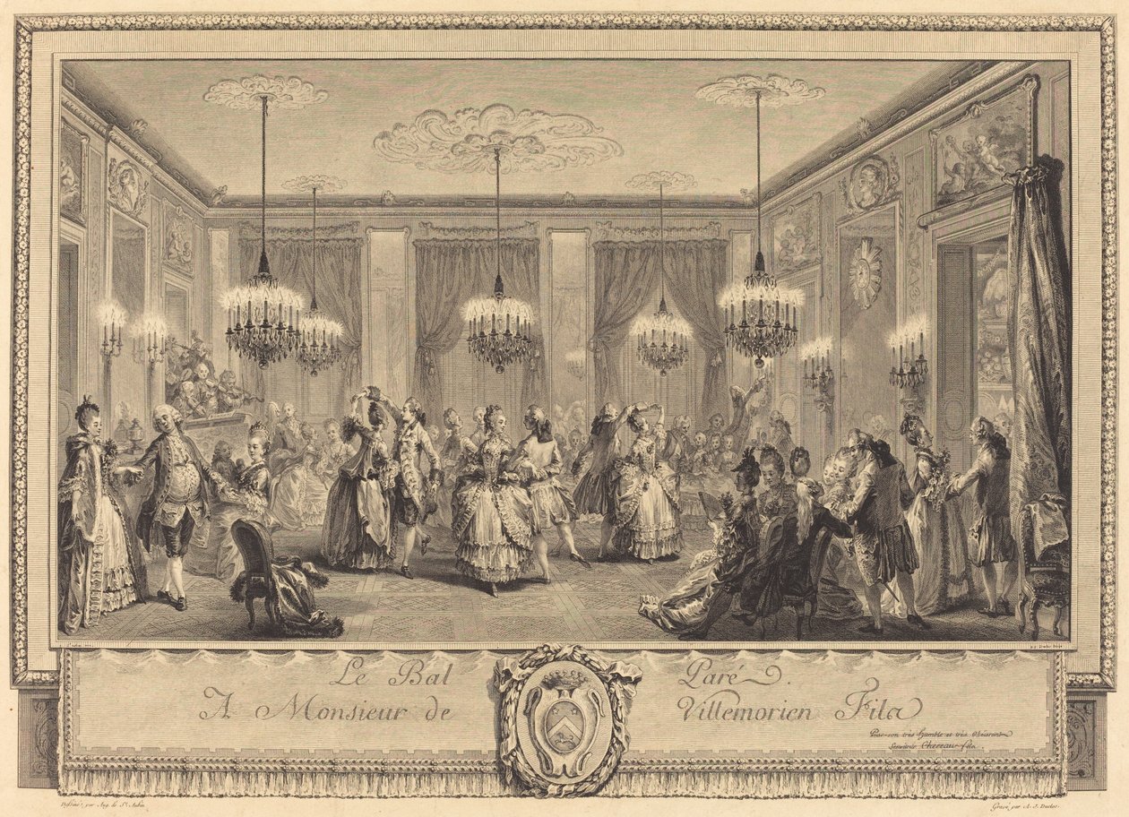 Wydaje im się autorstwa Antoine Jean Duclos after Augustin de Saint Aubin