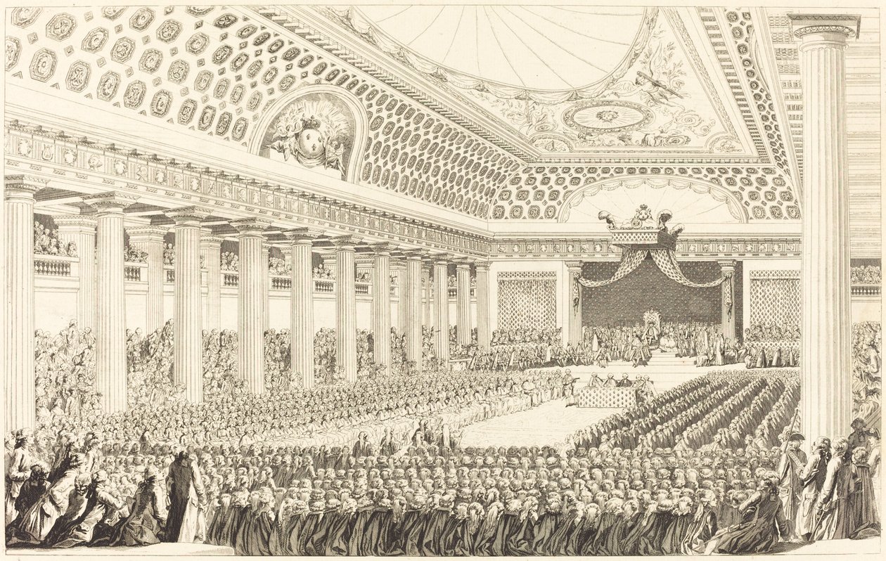 Otwarcie Stanów Generalnych w Wersalu, 5 marca 1789 r autorstwa Antoine Jean Duclos after Charles Monnet