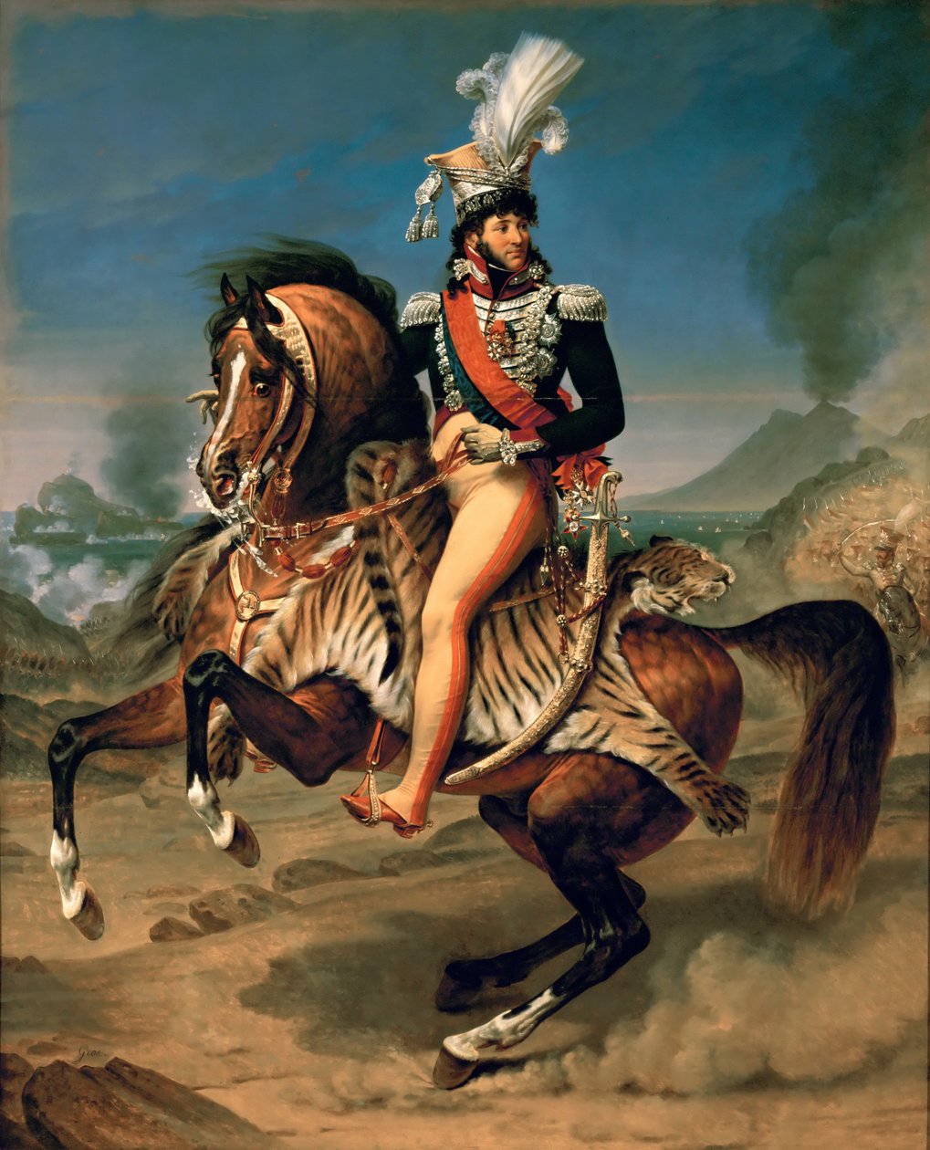 Jeździecki portret Joachima Murata 1767-1815 autorstwa Antoine Jean Gros