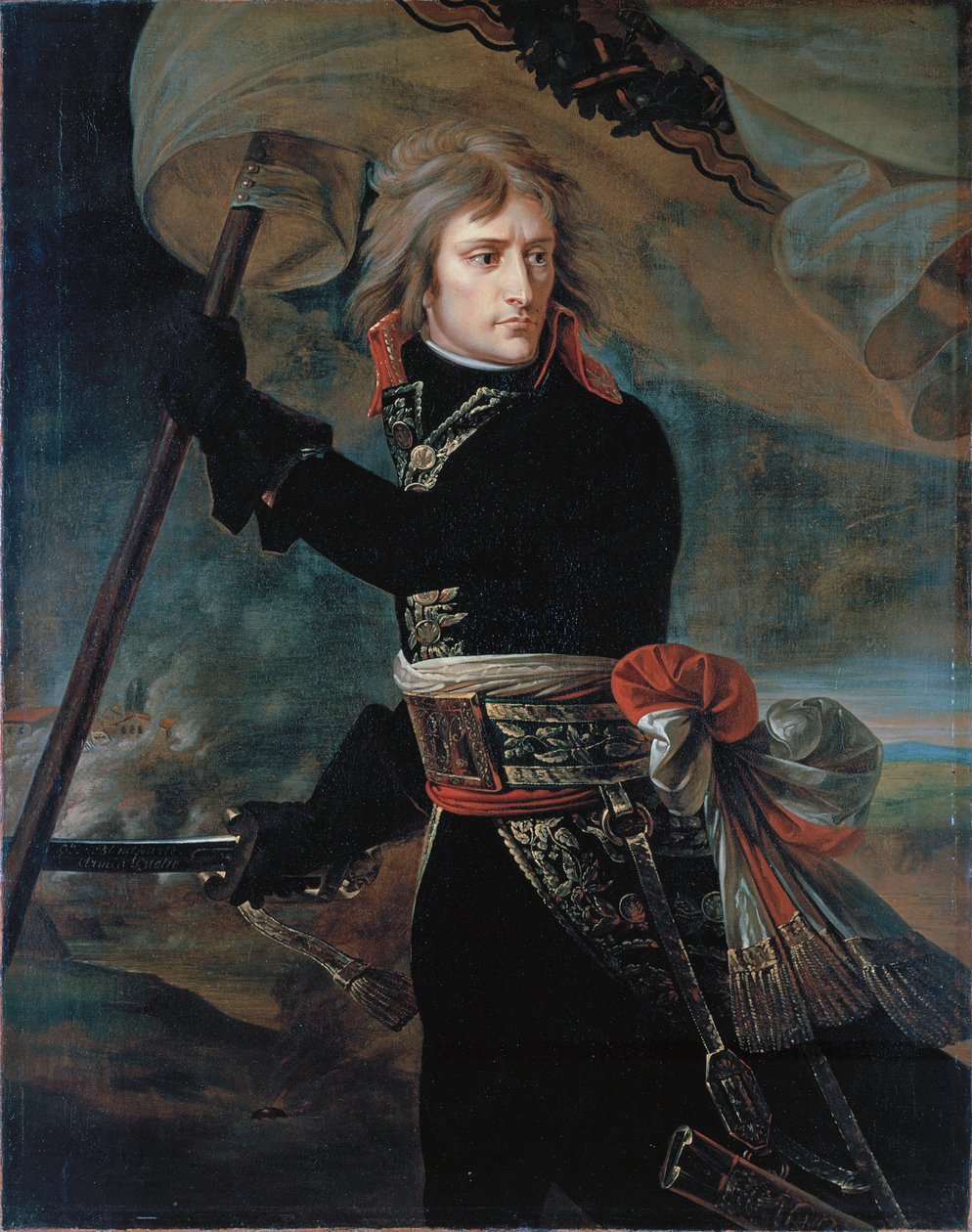 Napoleon Bonaparte na moście w Arcole autorstwa Antoine Jean Gros